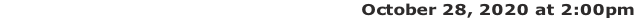 Annual Stockholders Meeting 2020  |  October 28, 2020 at 2:00pm